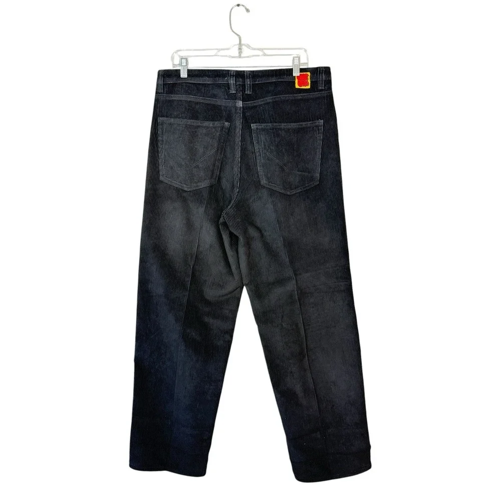 Empyre Pants Mens 34 Black Corduroy Relaxed Fit Loose Baggy Skate‎ Fit Y2K 90s